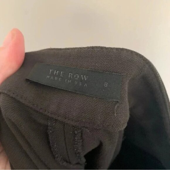 The Row Brown Pleated Cropped Dress Pants 8 - Picture 3 of 10